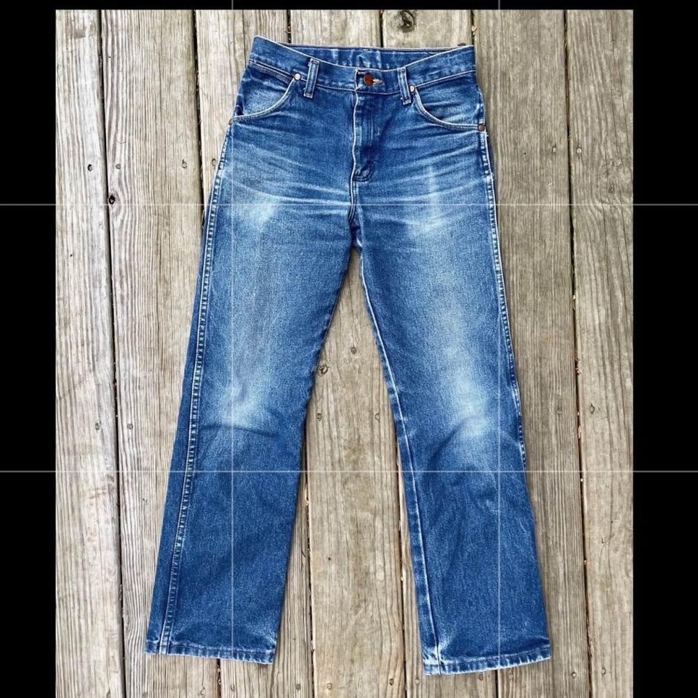Vintage medium wash wranglers